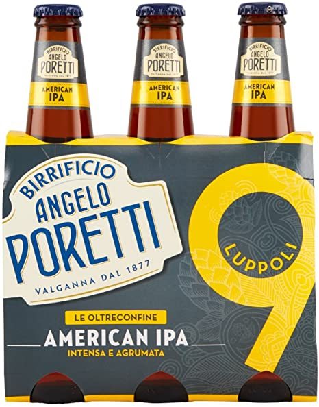 Birra Poretti 9 Luppoli American IPA 33cl x 3