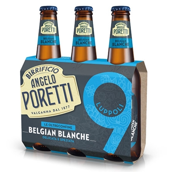 Birra Poretti 9 Luppoli Belgian Blanc 33cl x 3